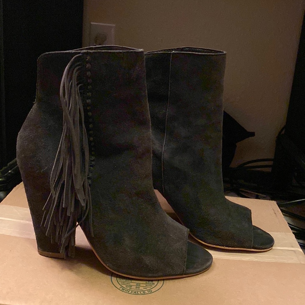 Dolce Vita Fringe Heeled Booties